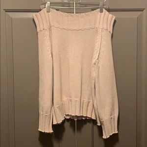 Off the shoulder sweater top
